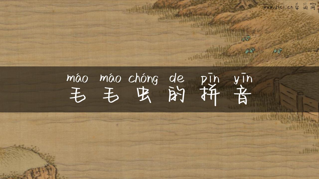 毛毛虫的拼音