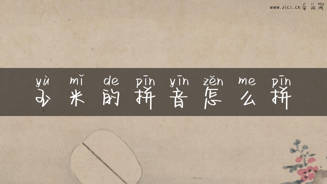 玉米的拼音怎么拼