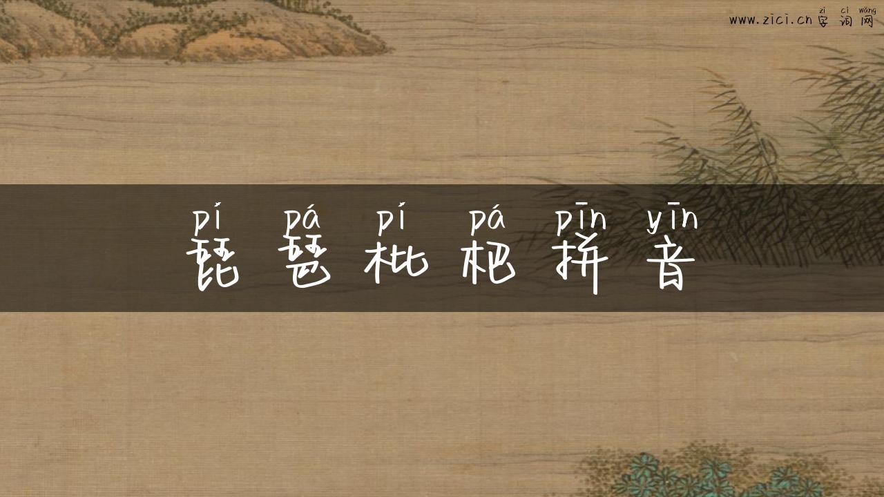 琵琶枇杷拼音