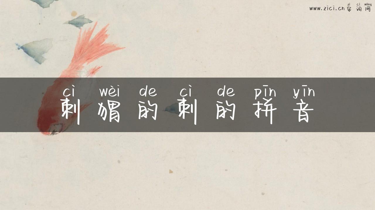 刺猬的刺的拼音