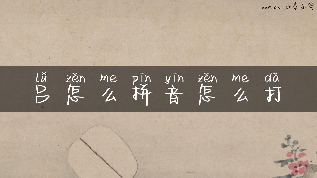 吕怎么拼音怎么打
