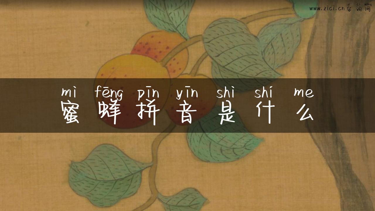 蜜蜂拼音是什么
