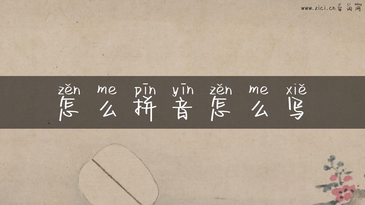 怎么拼音怎么写
