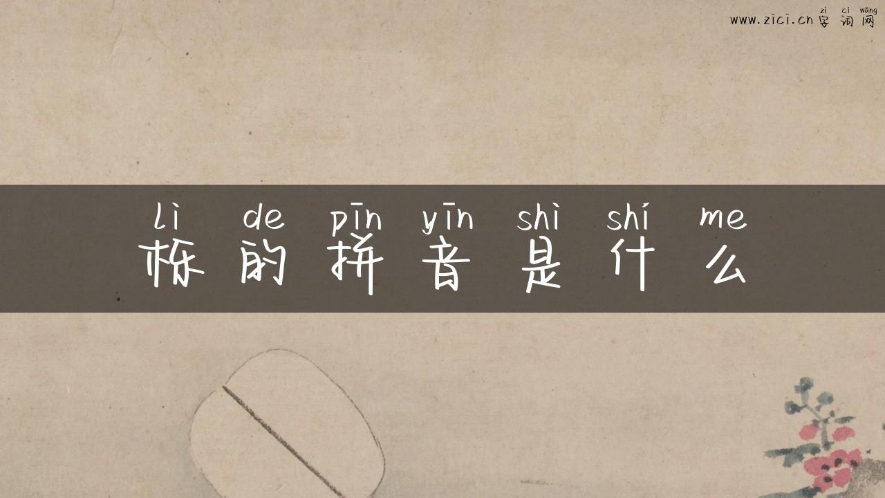 栎的拼音是什么