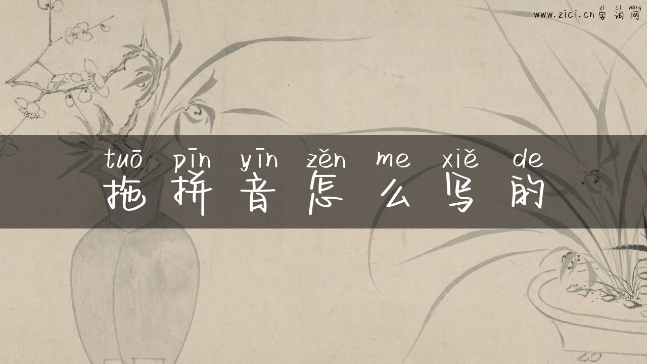 拖拼音怎么写的