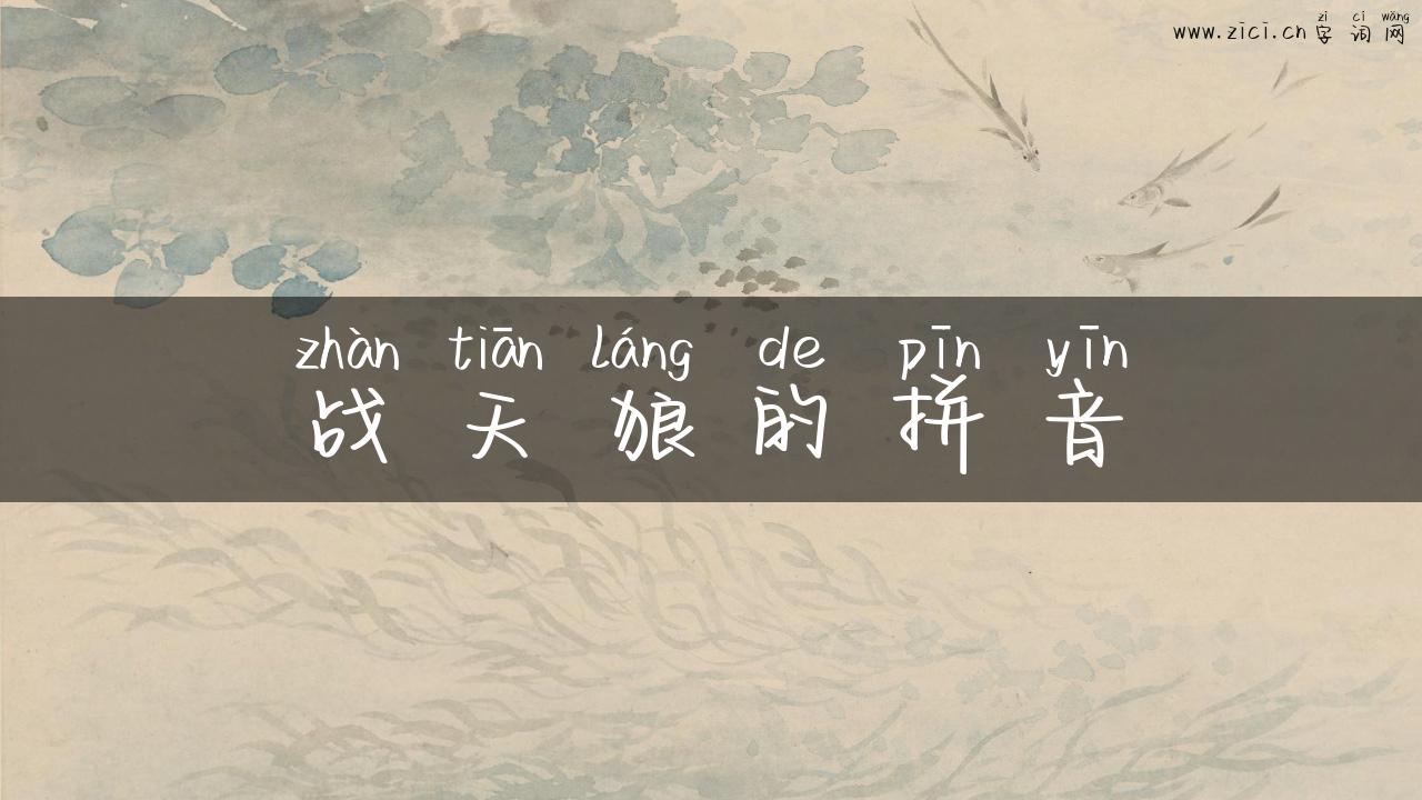 战天狼的拼音