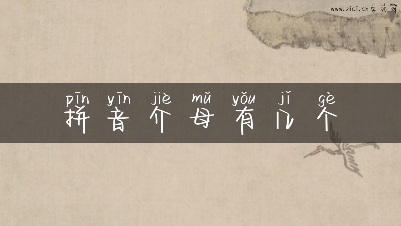 拼音介母有几个