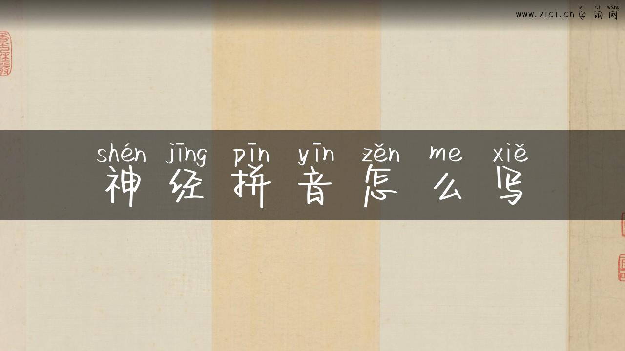 神经拼音怎么写