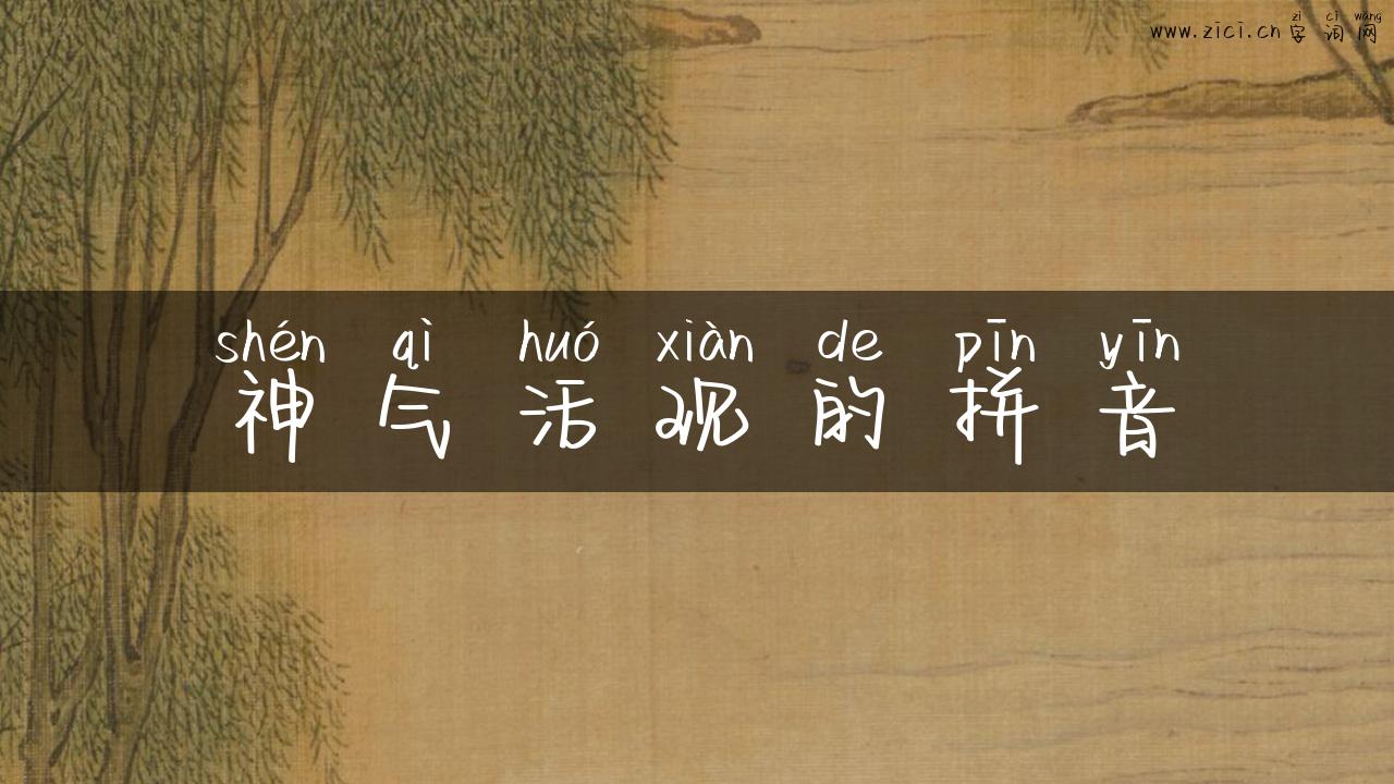 神气活现的拼音