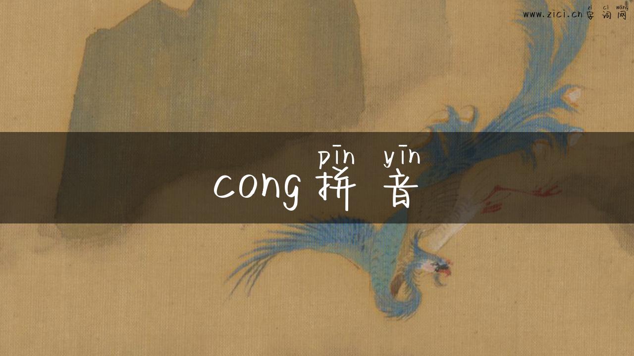 cong拼音