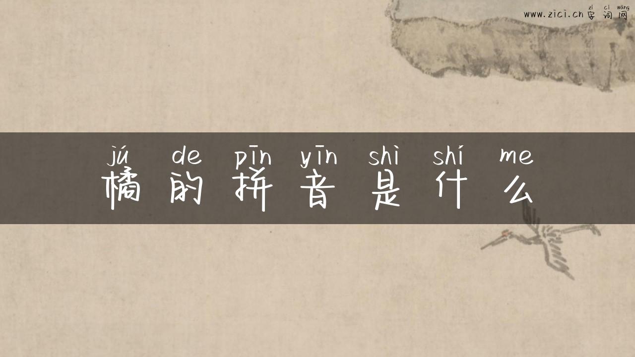 橘的拼音是什么