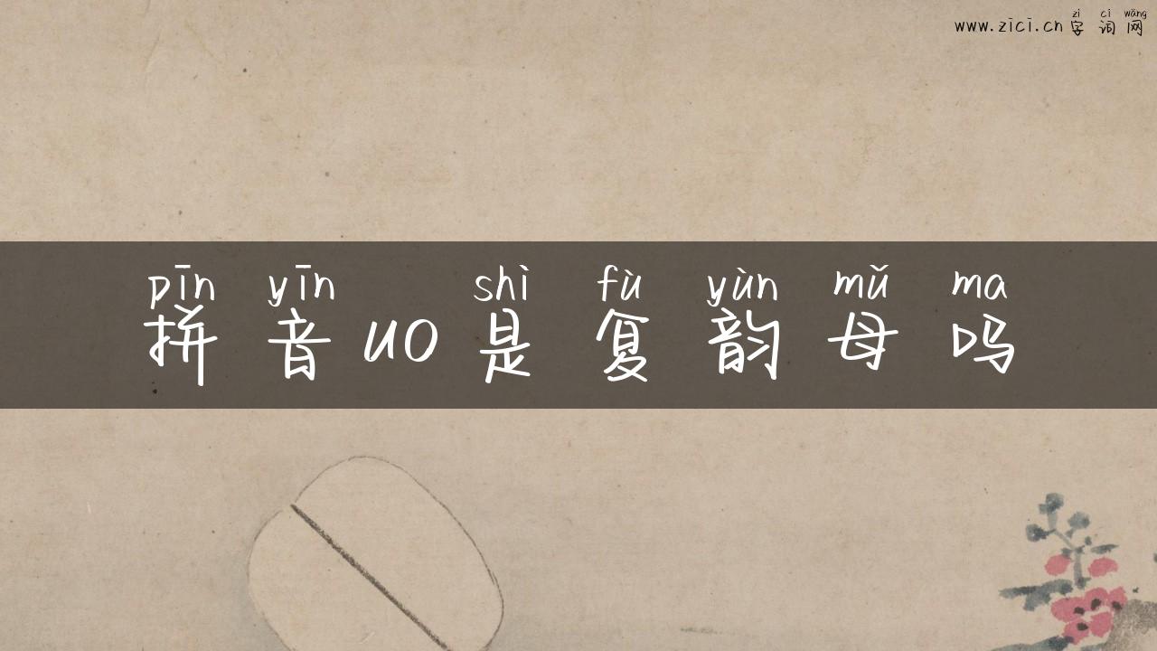 拼音uo是复韵母吗