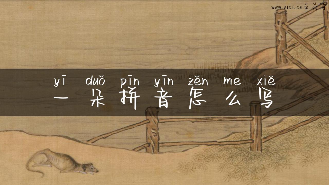 一朵拼音怎么写