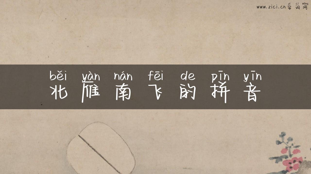 北雁南飞的拼音