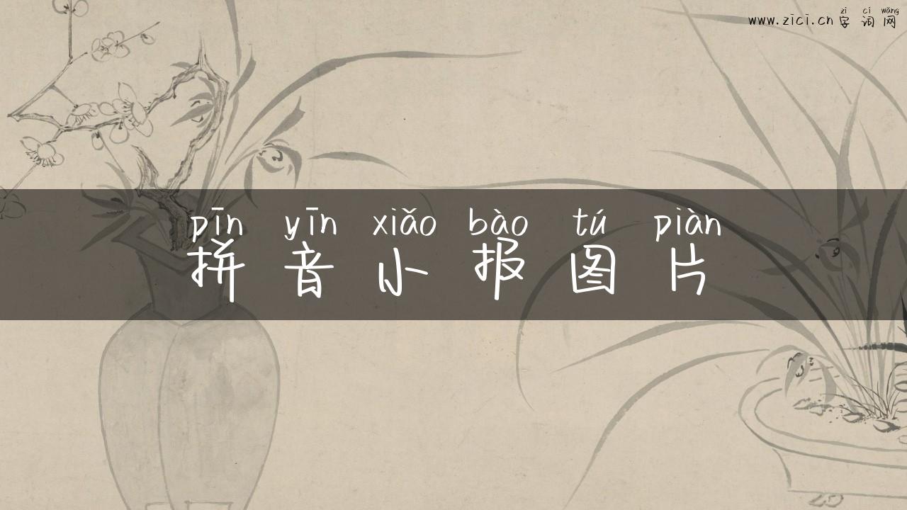 拼音小报图片