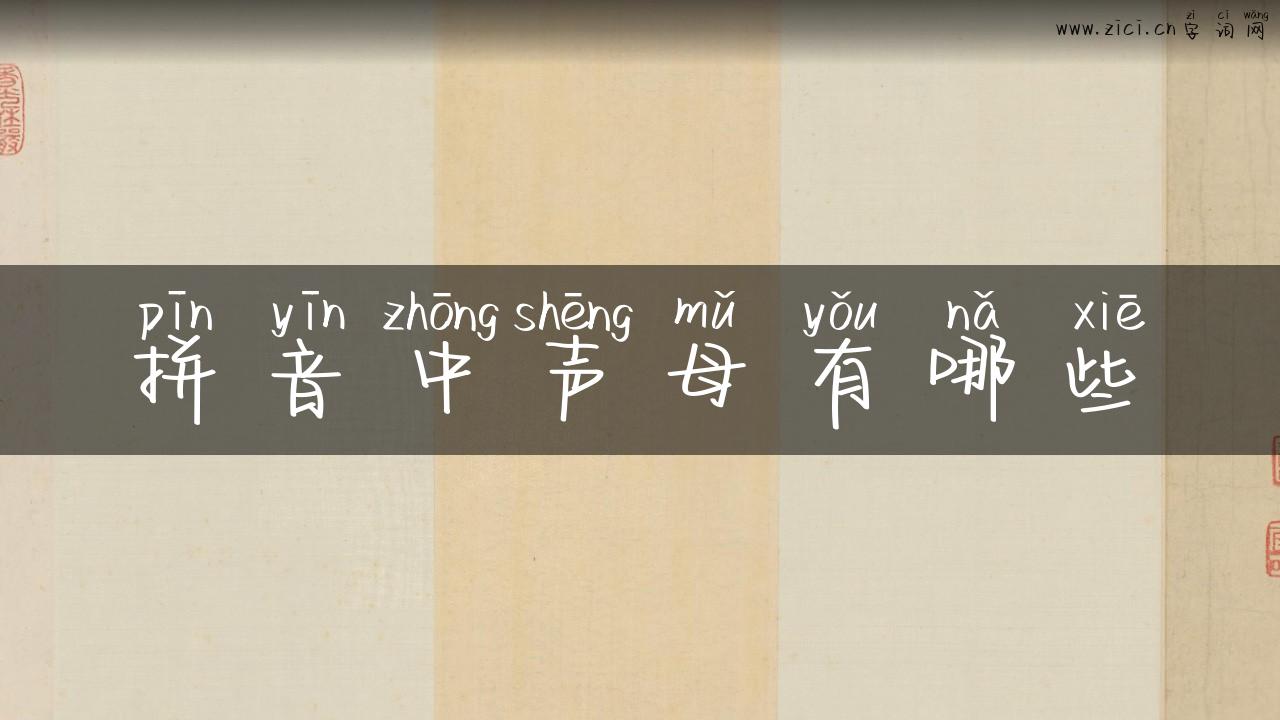 拼音中声母有哪些