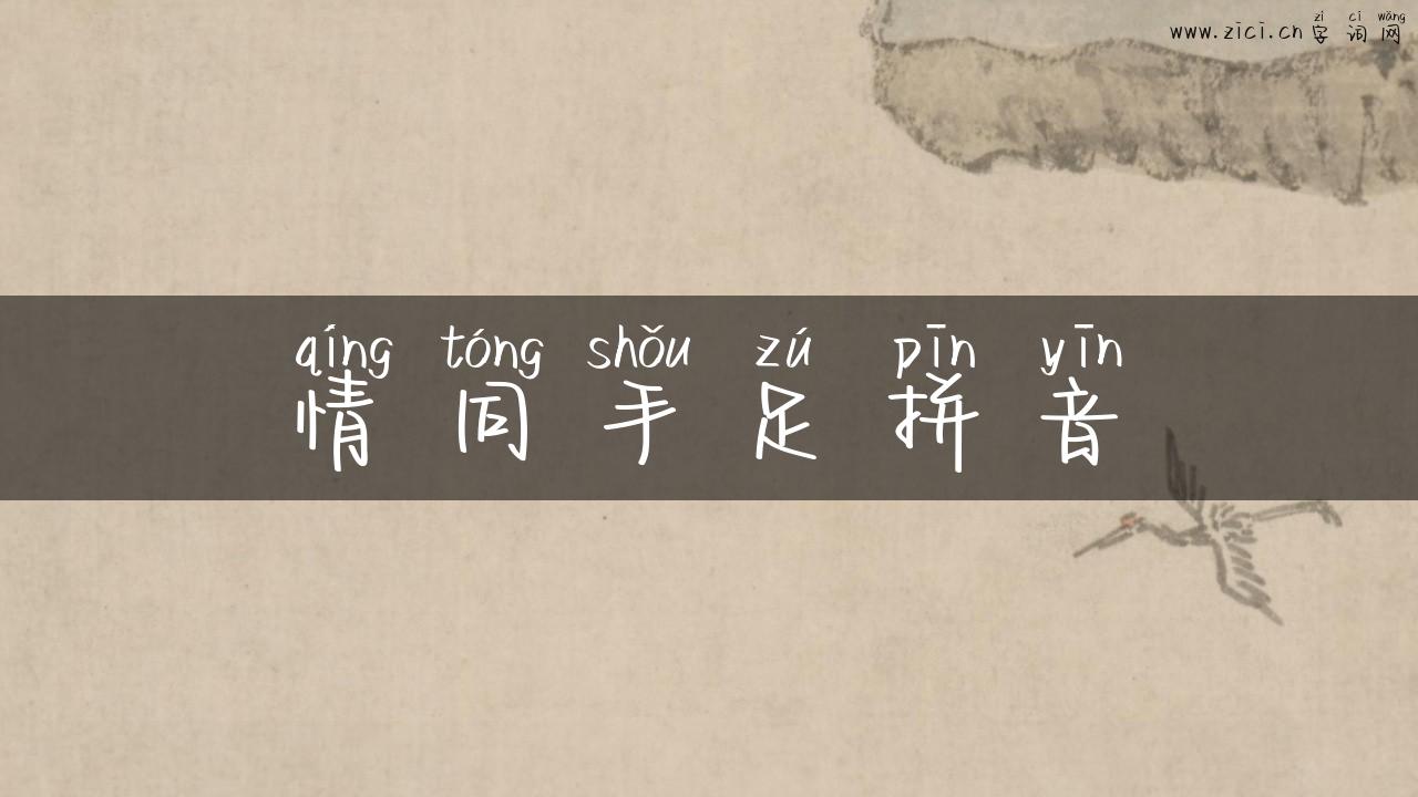 情同手足拼音