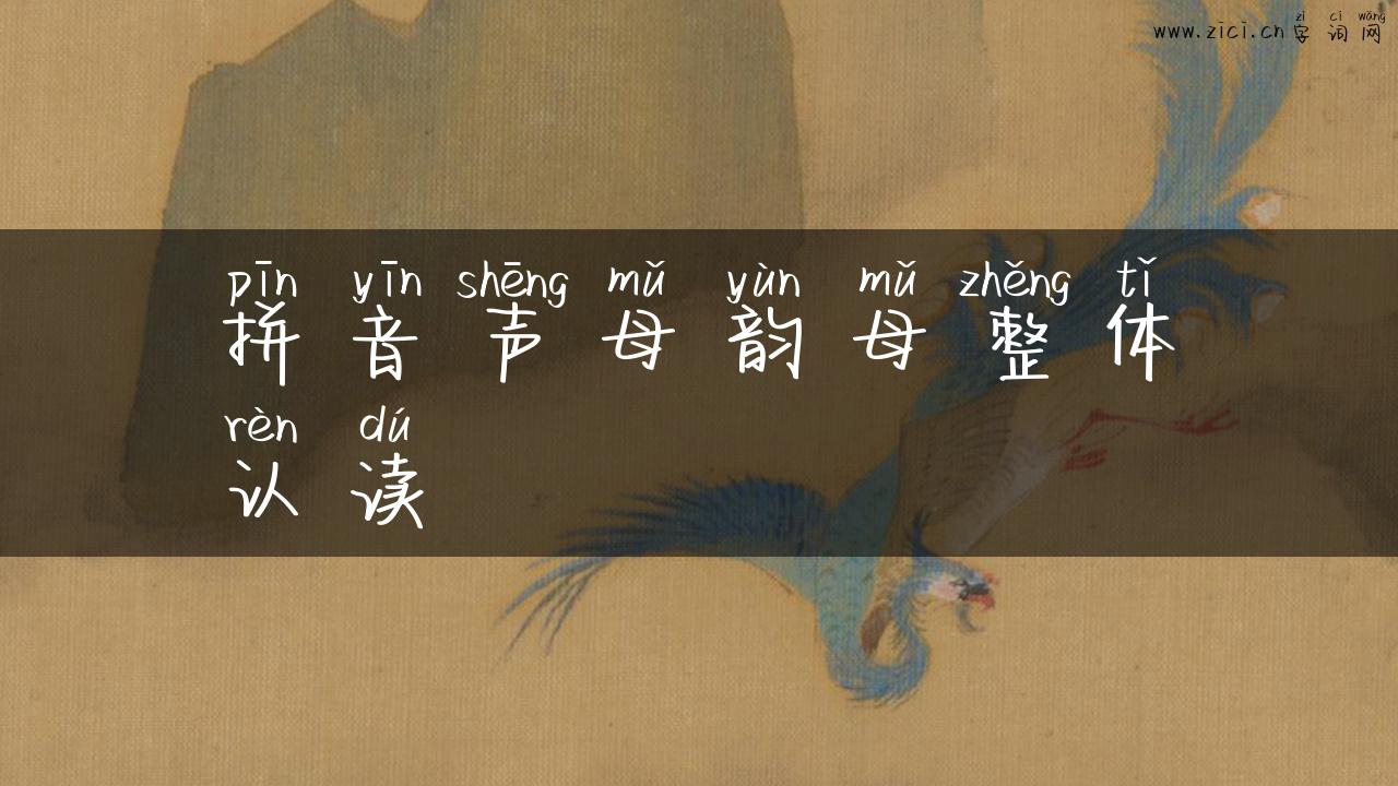拼音声母韵母整体认读