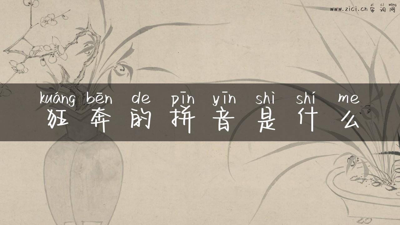 狂奔的拼音是什么