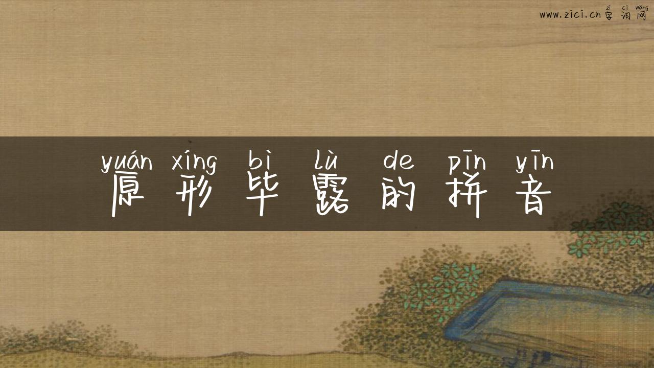 原形毕露的拼音