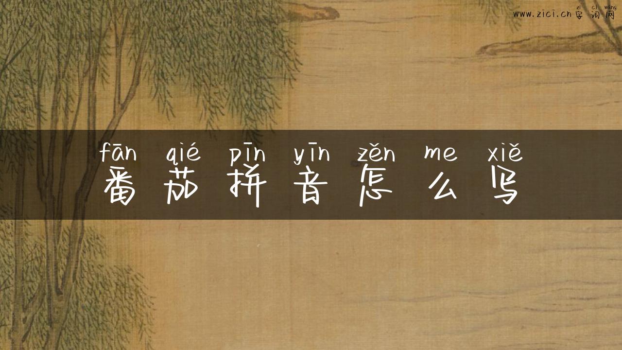 番茄拼音怎么写