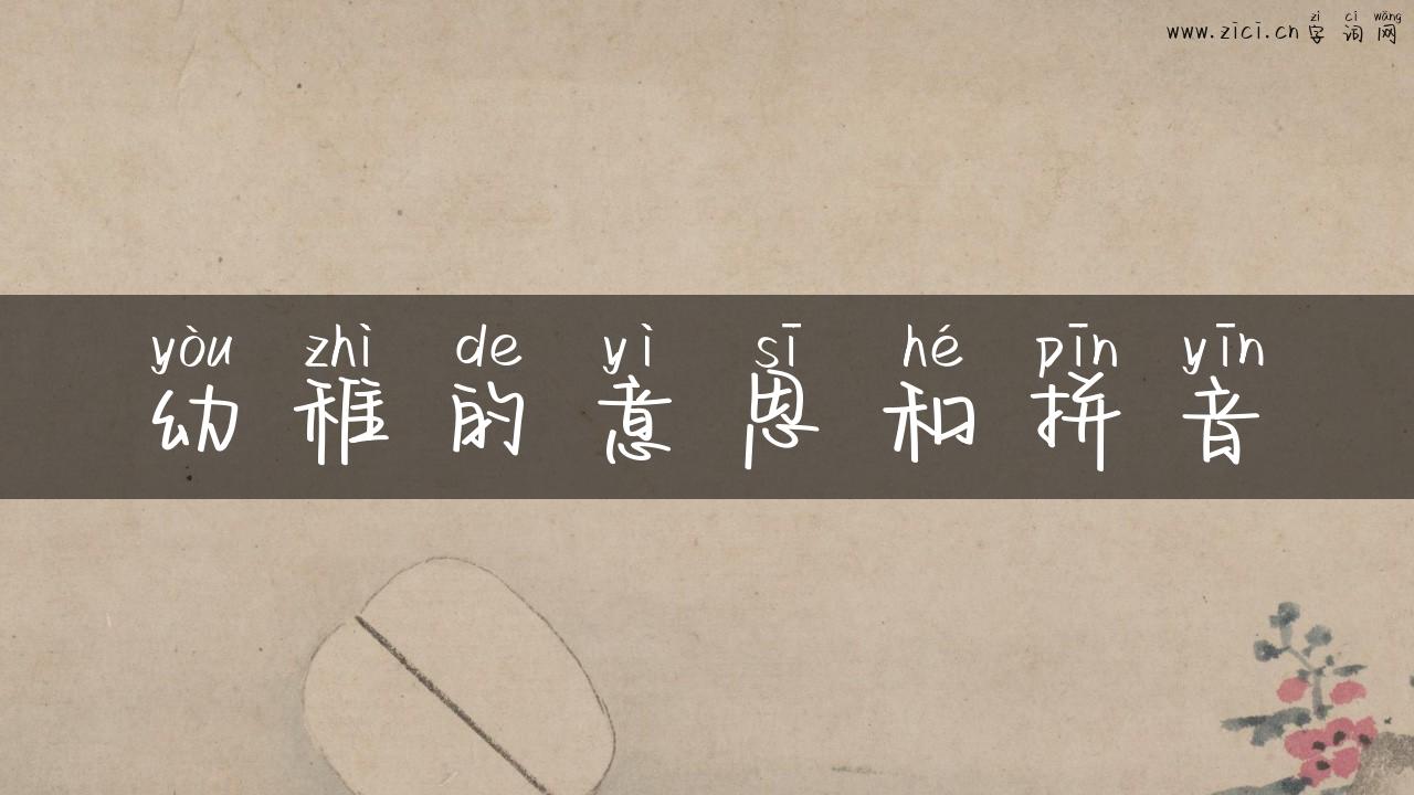 幼稚的意思和拼音
