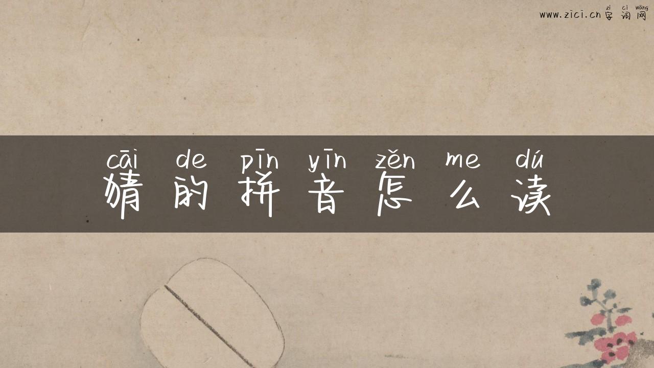 猜的拼音怎么读