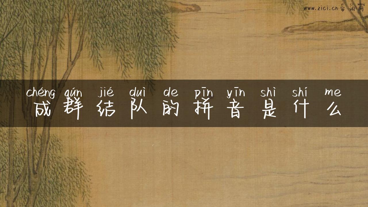 成群结队的拼音是什么