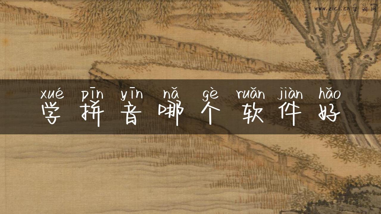 学拼音哪个软件好