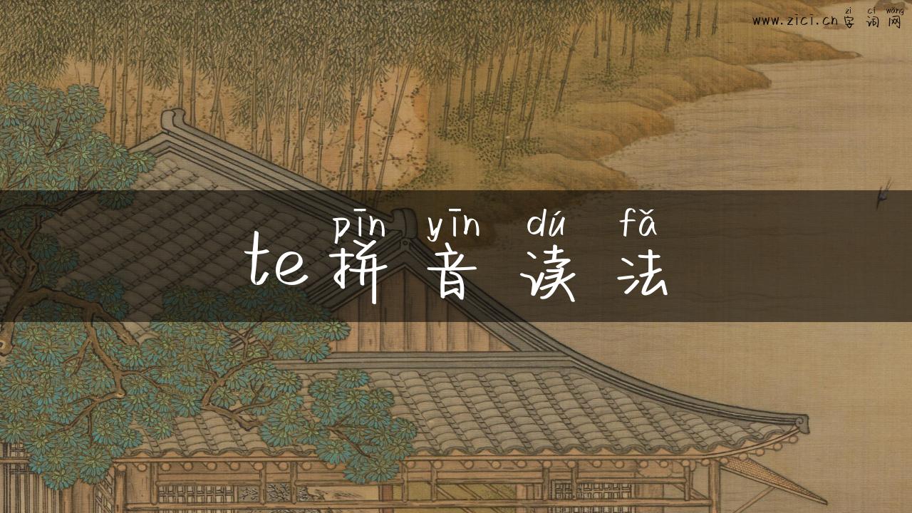 te拼音读法
