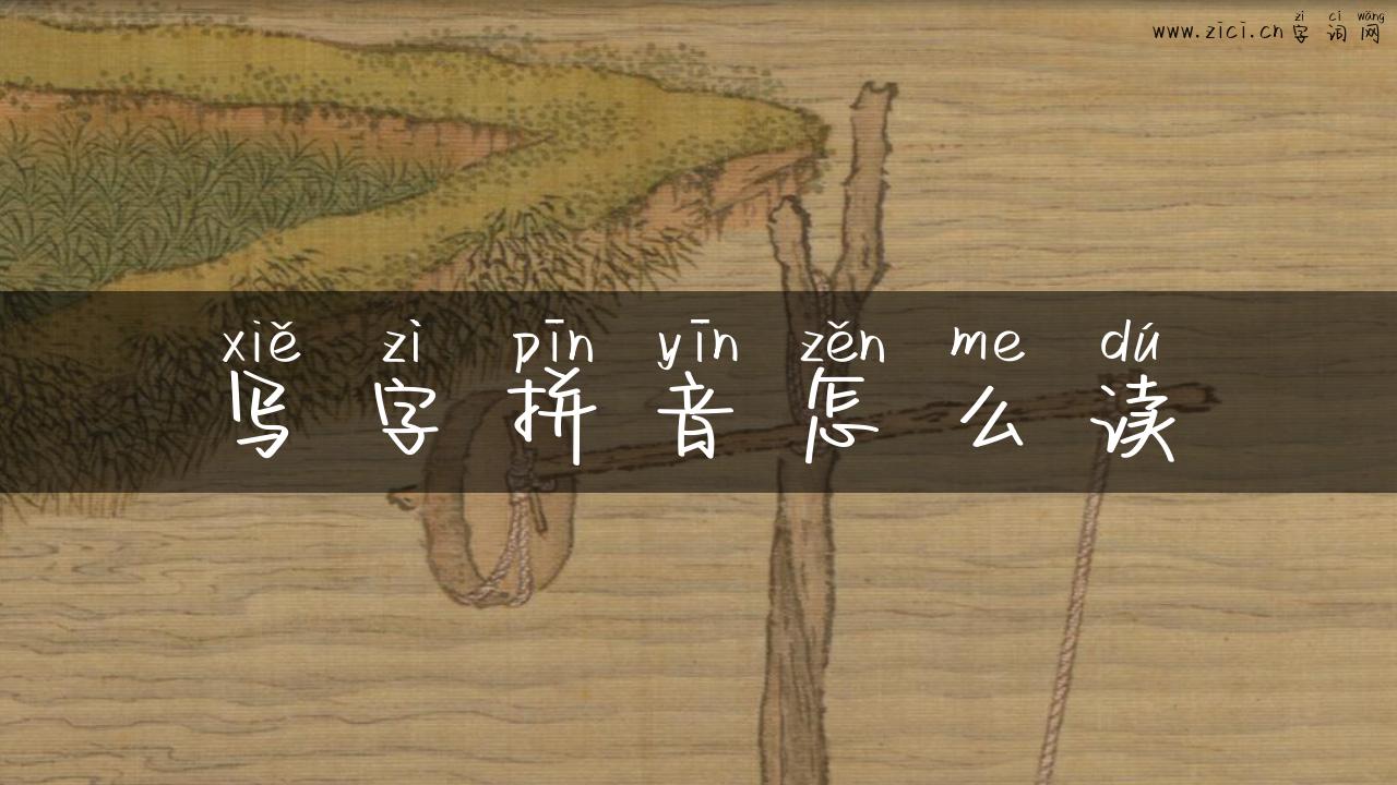 写字拼音怎么读