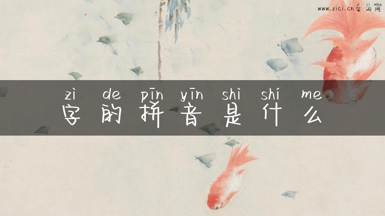 字的拼音是什么