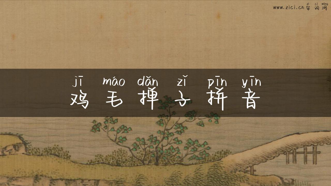 鸡毛掸子拼音