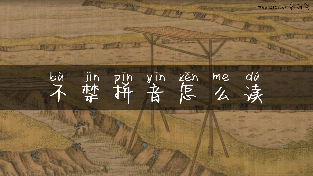 不禁拼音怎么读
