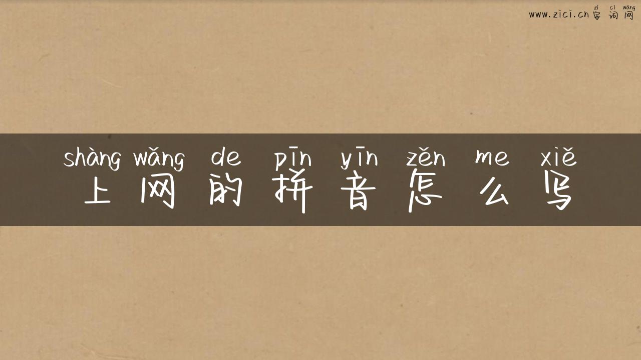 上网的拼音怎么写