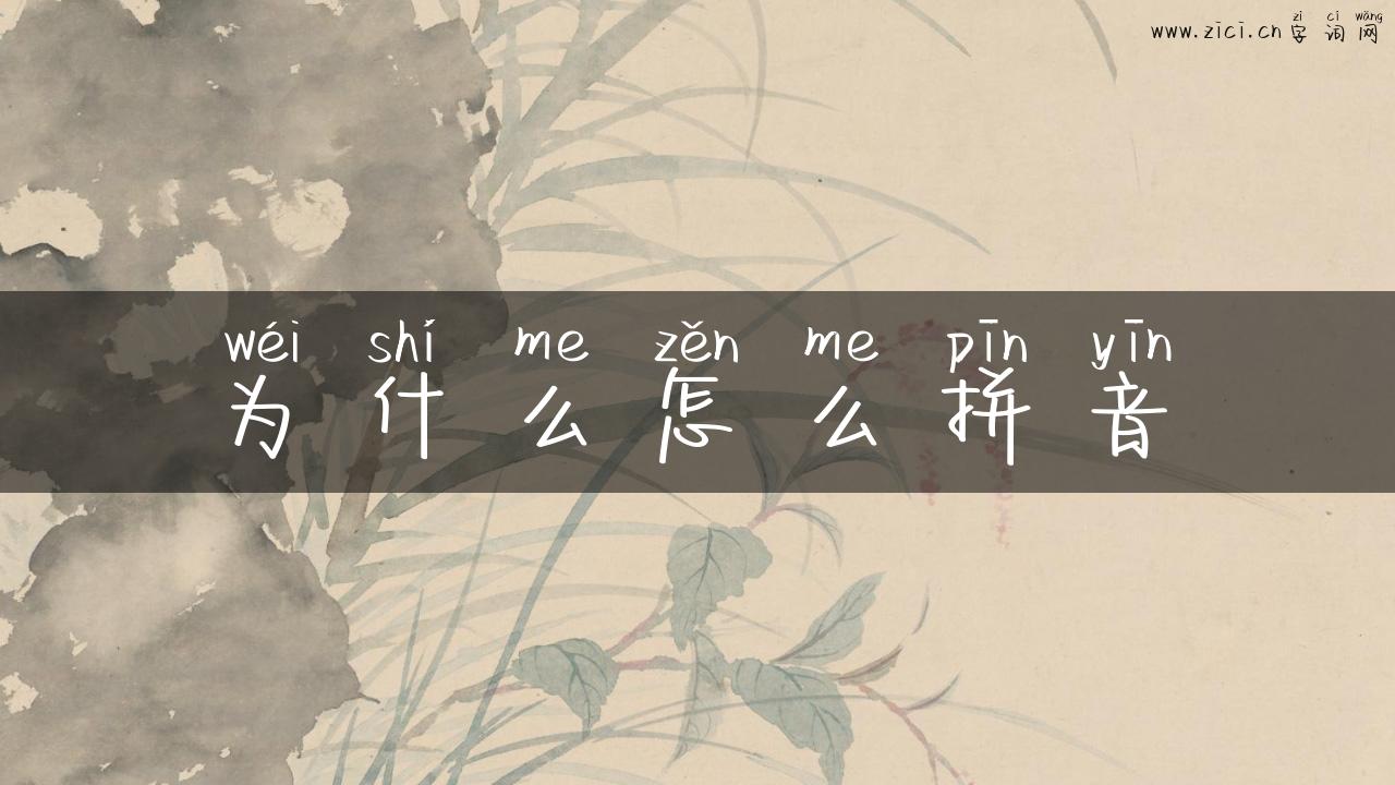 为什么怎么拼音
