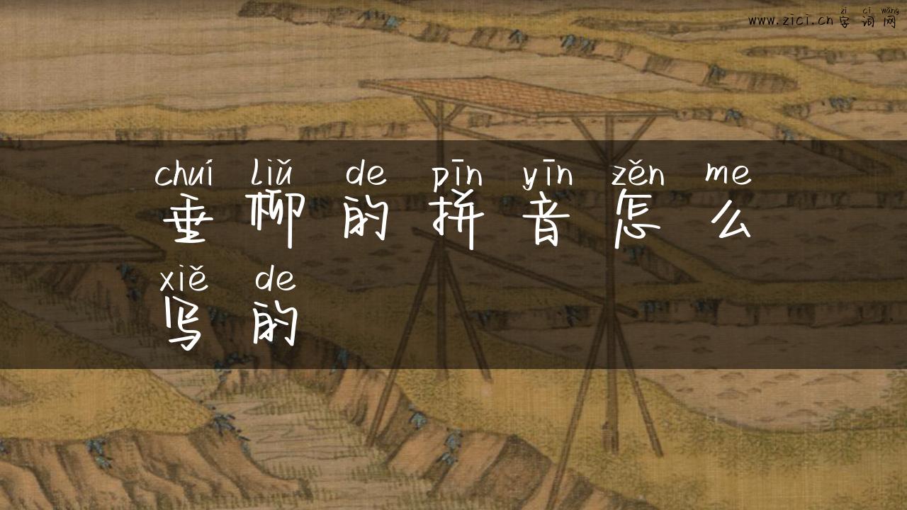垂柳的拼音怎么写的