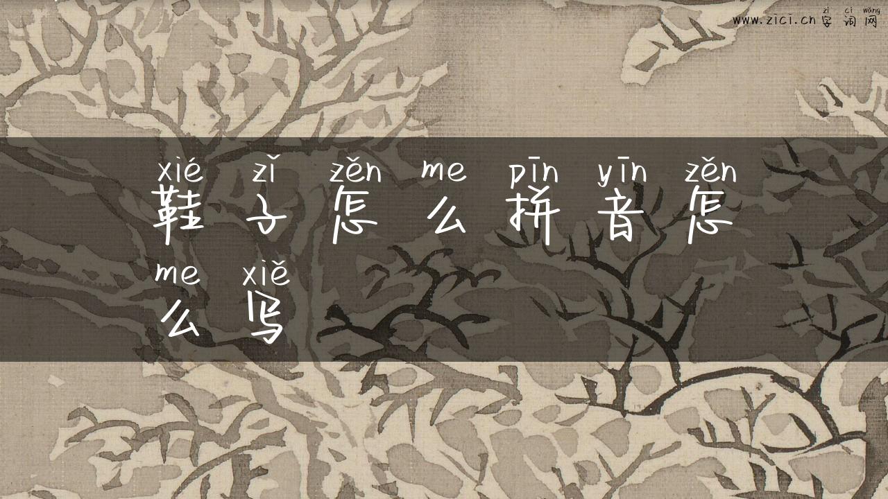 鞋子怎么拼音怎么写