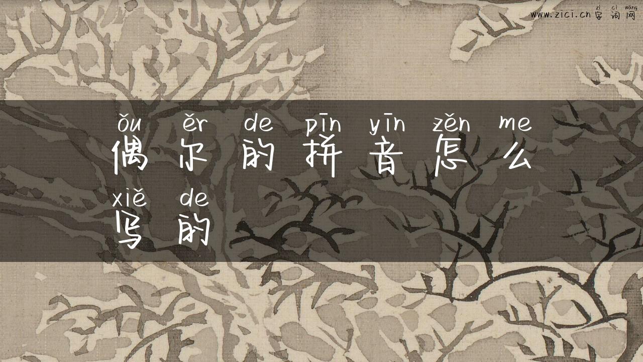 偶尔的拼音怎么写的