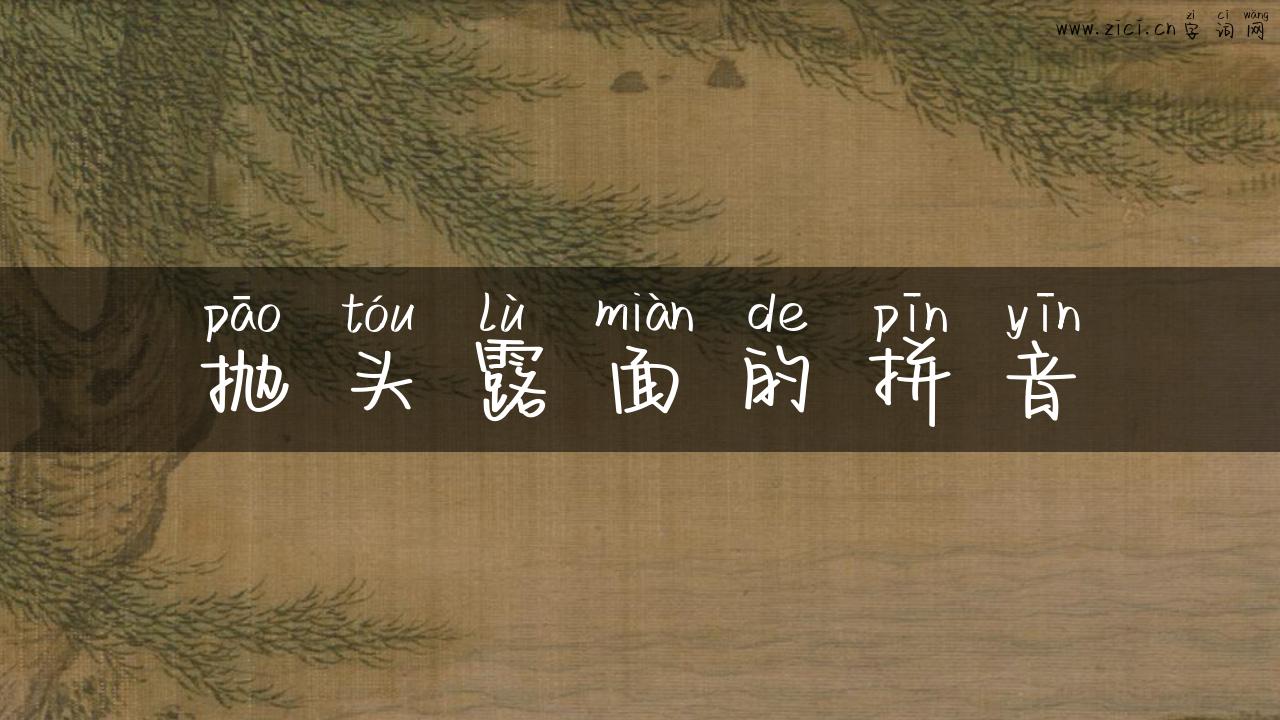 抛头露面的拼音