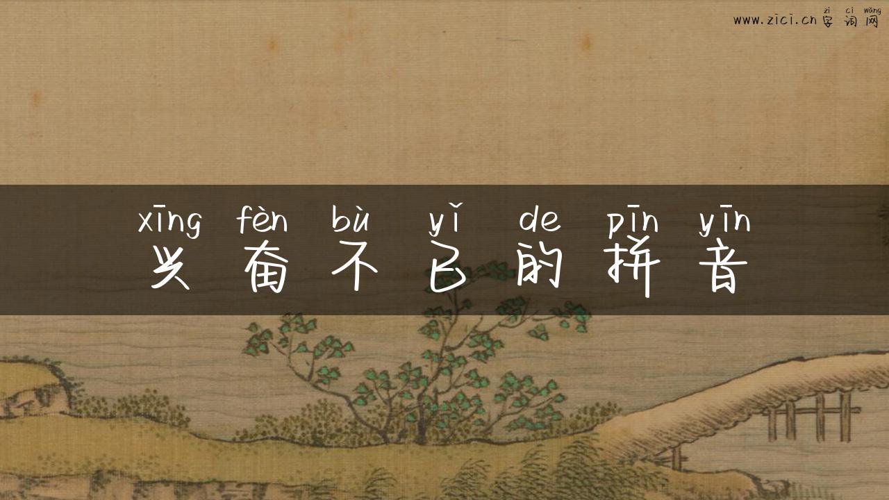 兴奋不已的拼音