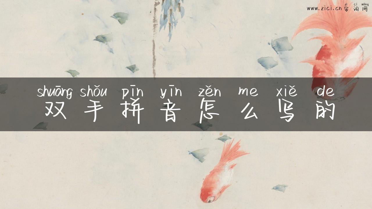 双手拼音怎么写的