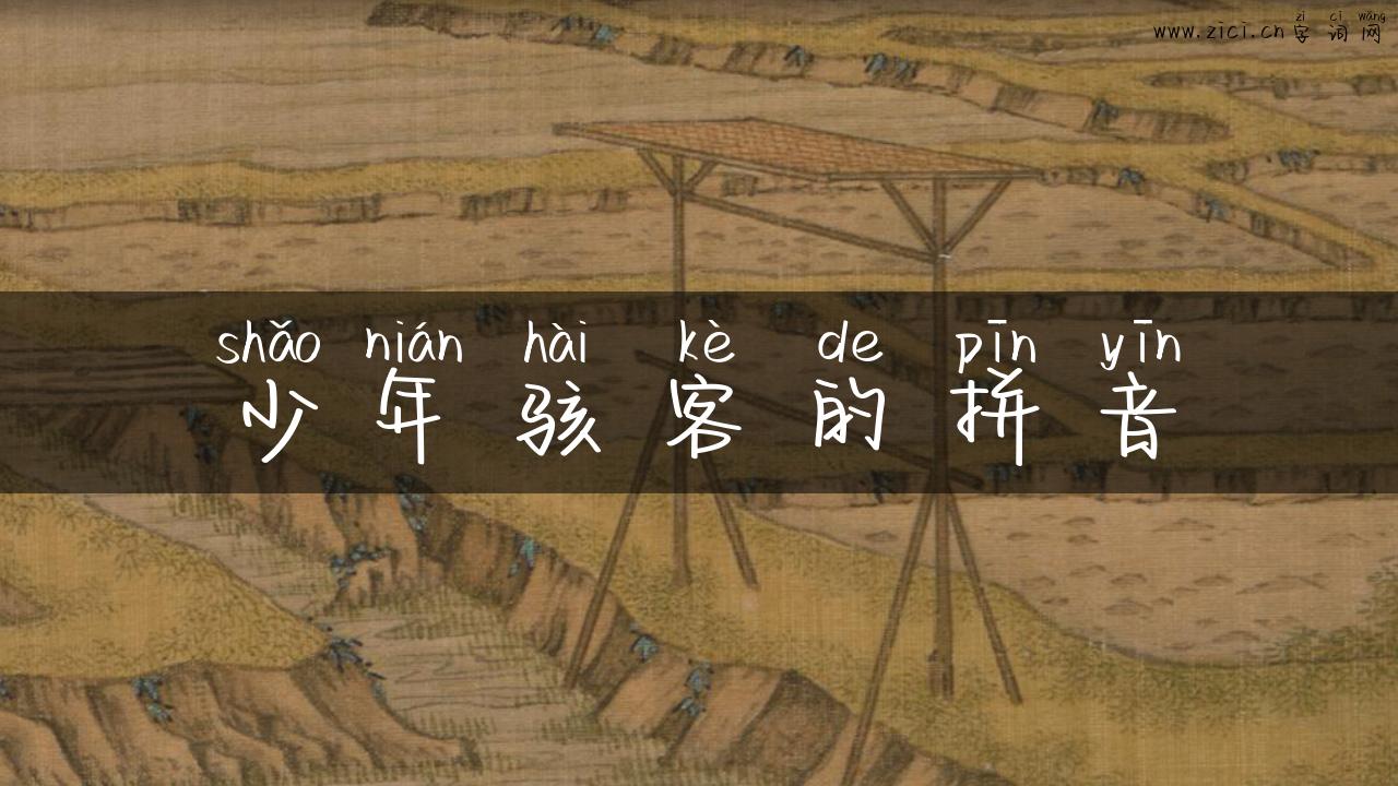 少年骇客的拼音