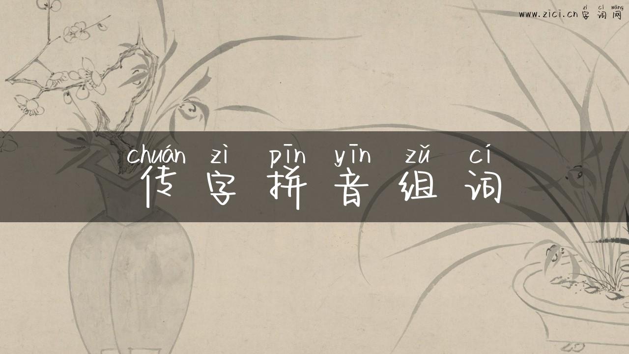 传字拼音组词