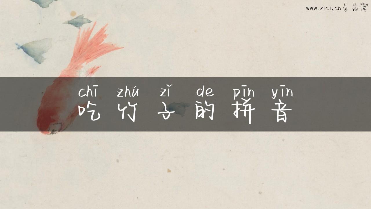 吃竹子的拼音