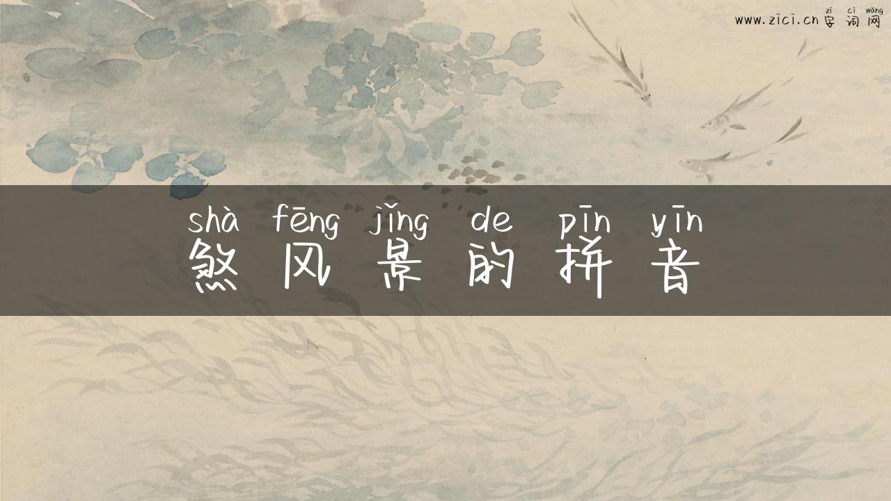 煞风景的拼音
