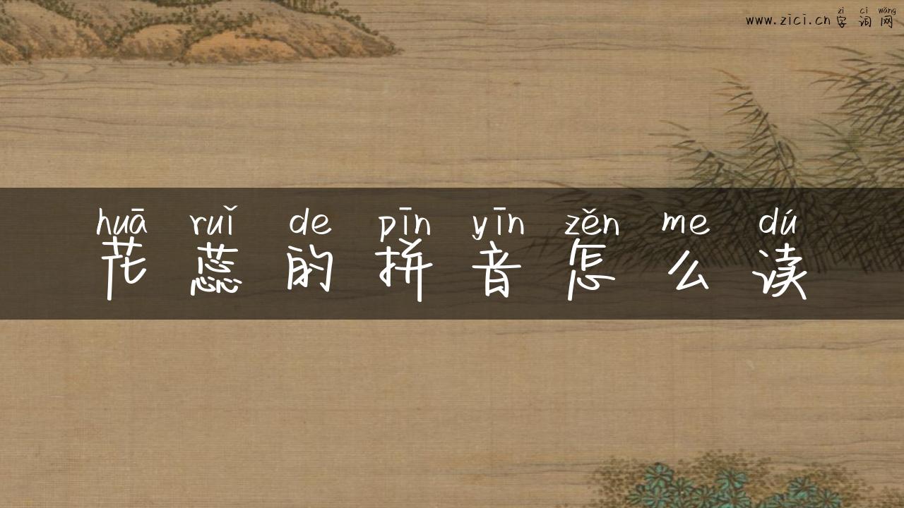 花蕊的拼音怎么读