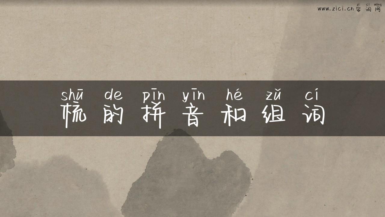 梳的拼音和组词