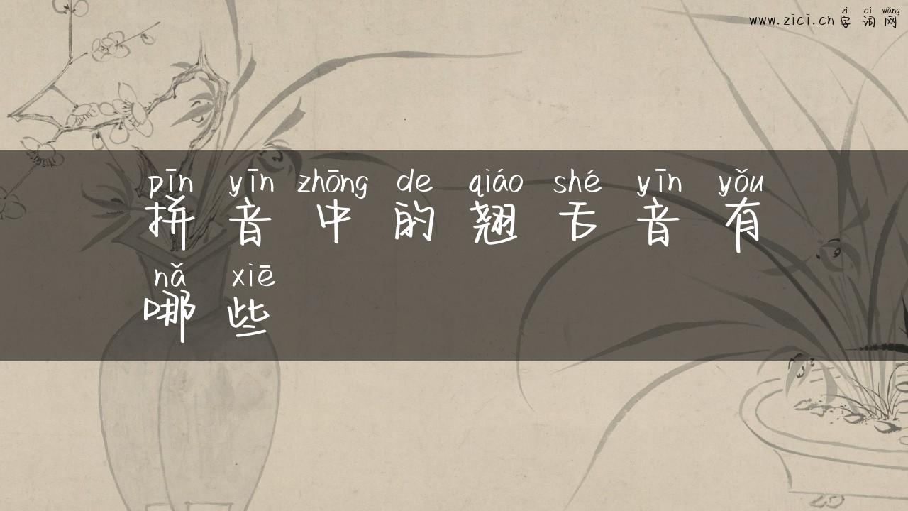 拼音中的翘舌音有哪些