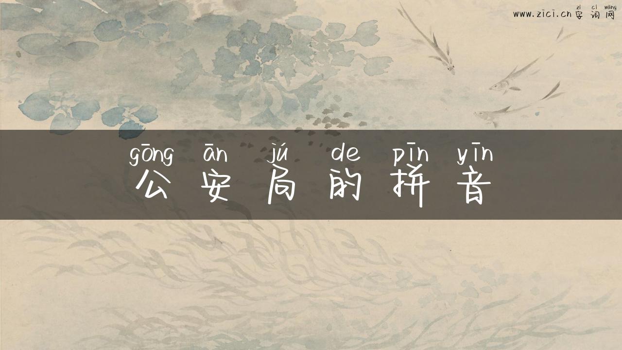 公安局的拼音